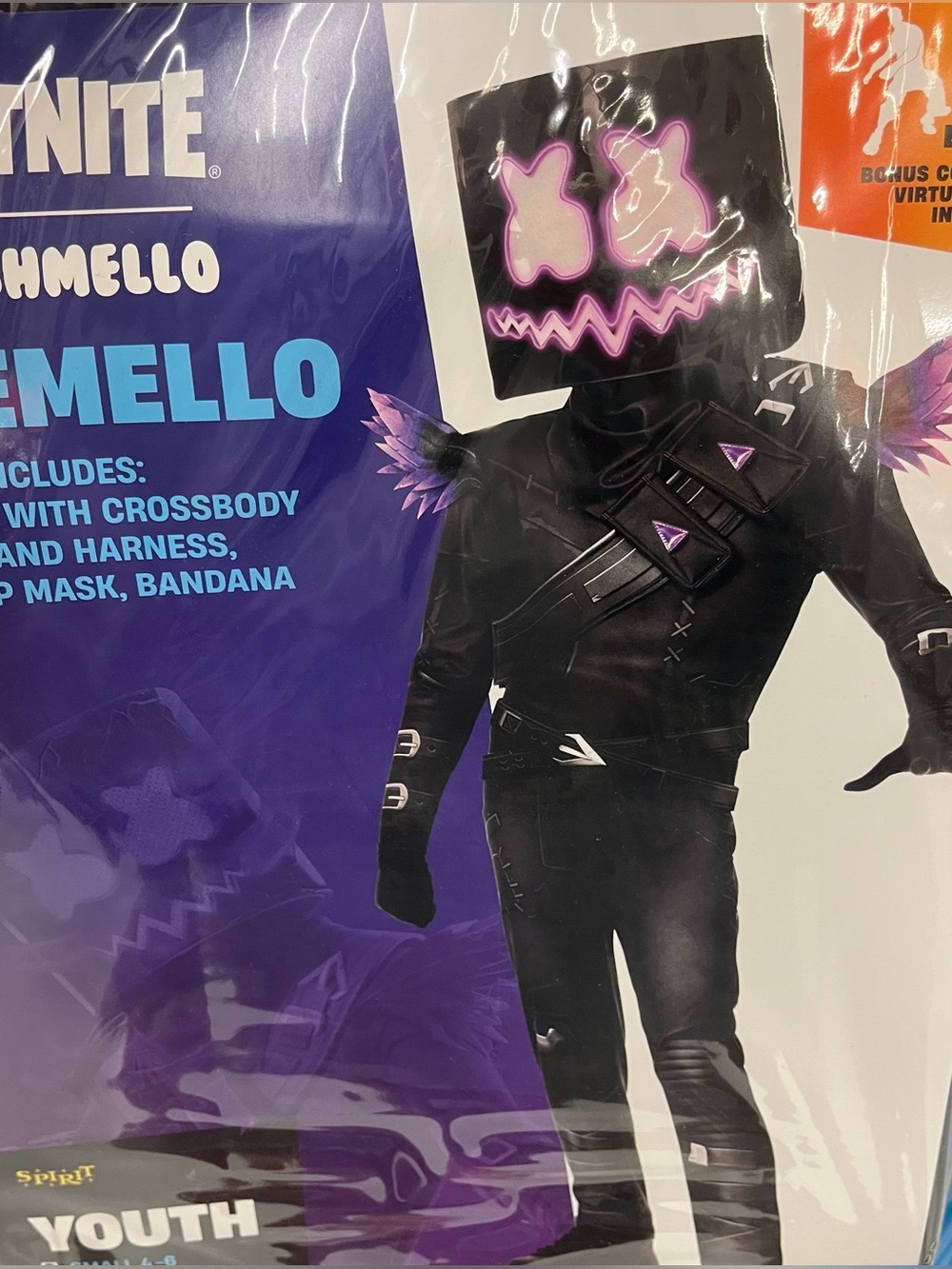 Fortnite Rave Mello Costume M 8-10 Boys Kids Youth New